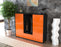 Highboard Nuccia, Orange Seite (136x108x35cm) - Stil.Zeit Möbel GmbH