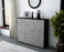 Highboard Pasquale, Beton Seite (136x108x35cm) - Stil.Zeit Möbel GmbH