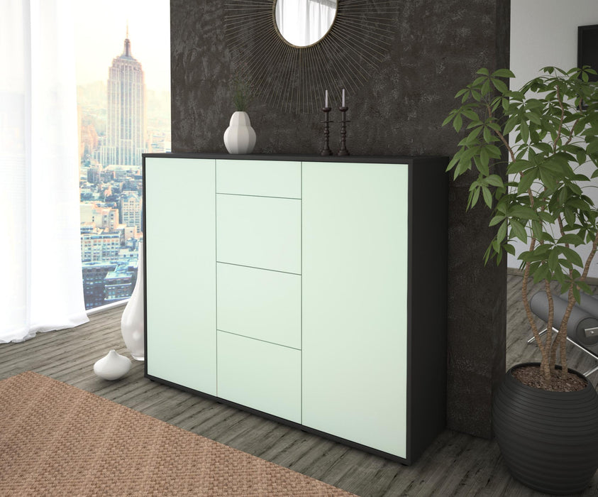 Highboard Prospera, Mint Seite (136x108x35cm) - Stil.Zeit Möbel GmbH