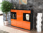 Highboard Selena, Orange Seite (136x108x35cm) - Stil.Zeit Möbel GmbH