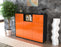 Highboard Simona, Orange Seite (136x108x35cm) - Stil.Zeit Möbel GmbH