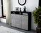 Highboard Sofia, Beton Seite (136x108x35cm) - Stil.Zeit Möbel GmbH