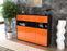 Highboard Tizia, Orange Seite (136x108x35cm) - Stil.Zeit Möbel GmbH