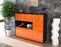 Highboard Valeria, Orange Seite (136x108x35cm) - Stil.Zeit Möbel GmbH
