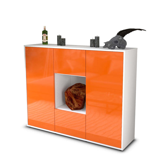 Highboard Mali, Orange Studio (136x108x35cm) - Stil.Zeit Möbel GmbH
