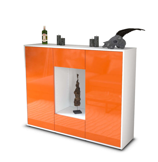 Highboard Malina, Orange Studio (136x108x35cm) - Stil.Zeit Möbel GmbH