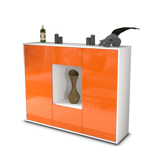 Highboard Mara, Orange Studio (136x108x35cm) - Stil.Zeit Möbel GmbH