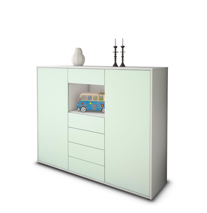 Highboard Marie, Mint Studio (136x108x35cm) - Stil.Zeit Möbel GmbH