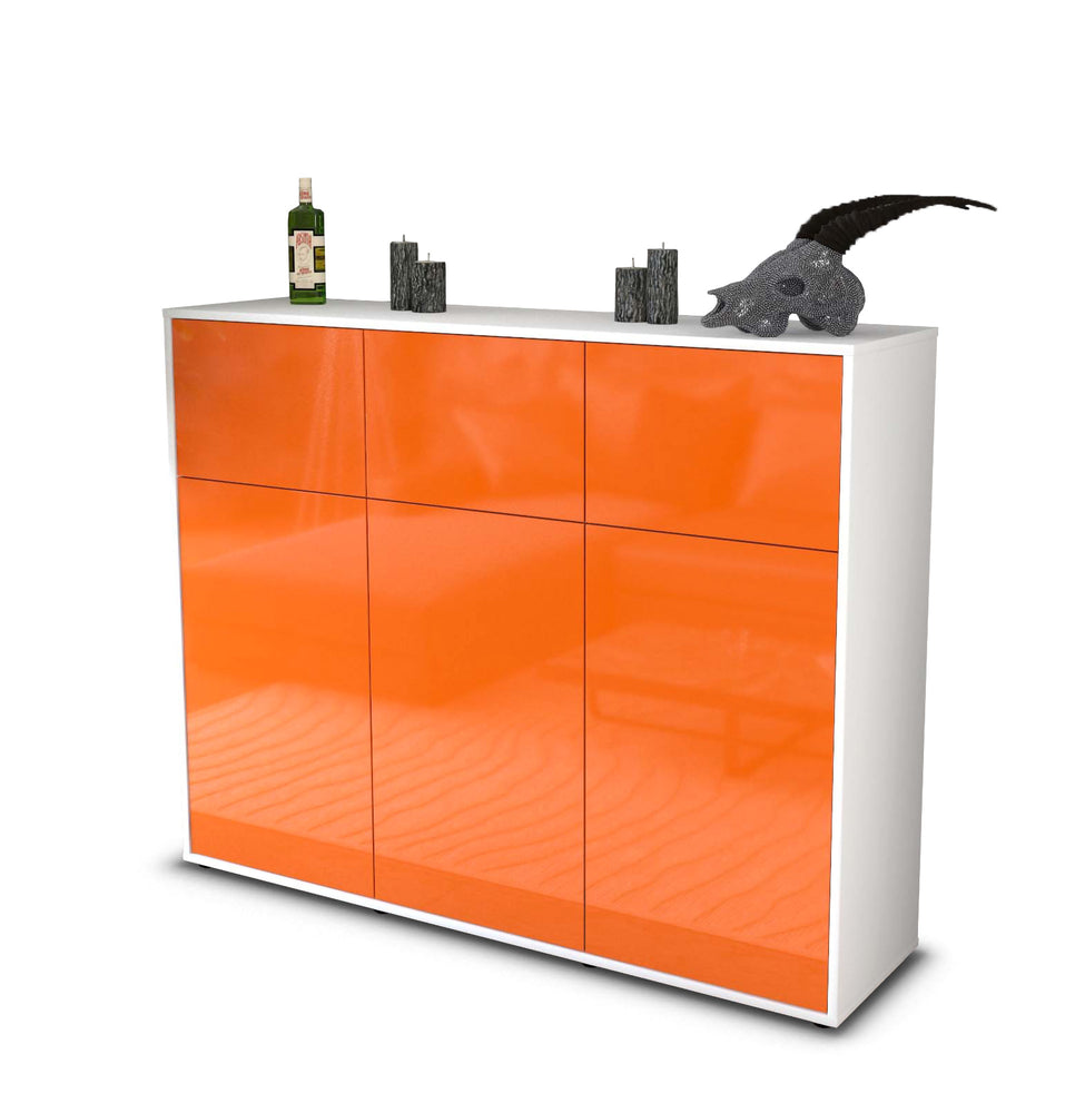 Highboard Marisa, Orange Studio (136x108x35cm) - Stil.Zeit Möbel GmbH