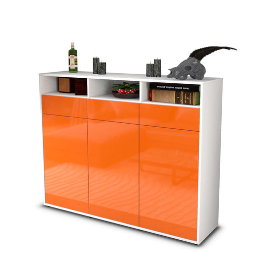 Highboard Marta, Orange Studio (136x108x35cm) - Stil.Zeit Möbel GmbH