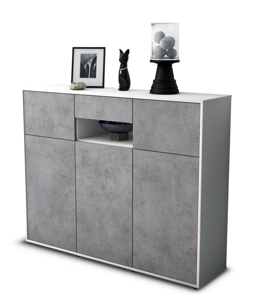 Highboard Matilda, Beton Studio (136x108x35cm) - Stil.Zeit Möbel GmbH