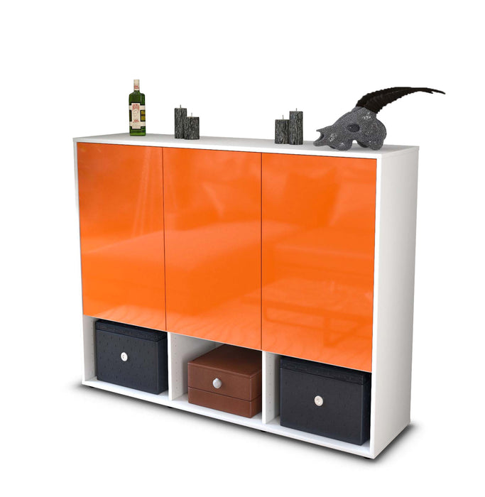 Highboard Mea, Orange Studio (136x108x35cm) - Stil.Zeit Möbel GmbH