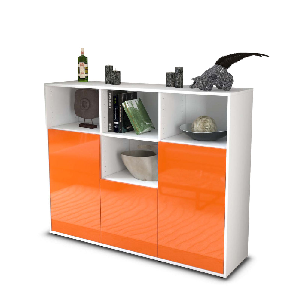 Highboard Mia, Orange Studio (136x108x35cm) - Stil.Zeit Möbel GmbH
