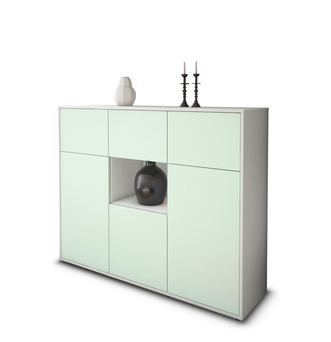 Highboard Milena, Mint Studio (136x108x35cm) - Stil.Zeit Möbel GmbH