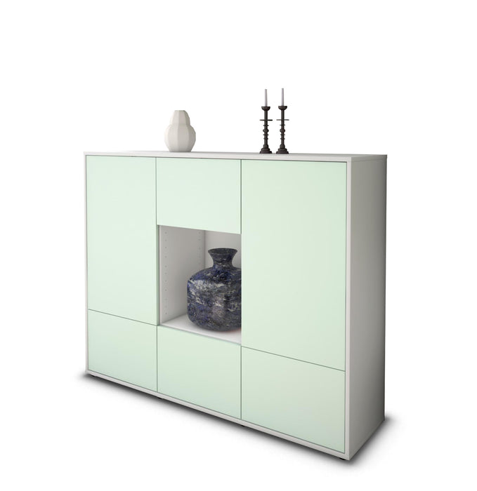 Highboard Mimma, Mint Studio (136x108x35cm) - Stil.Zeit Möbel GmbH