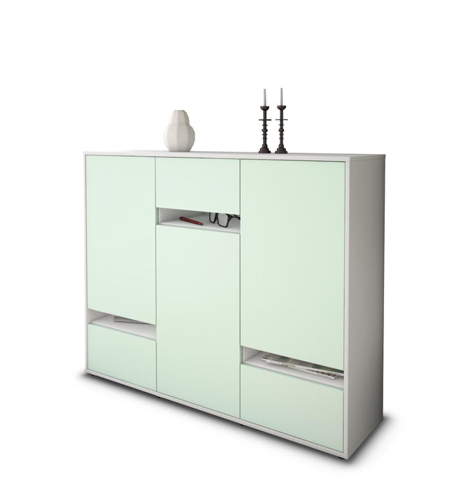 Highboard Mirella, Mint Studio (136x108x35cm) - Stil.Zeit Möbel GmbH