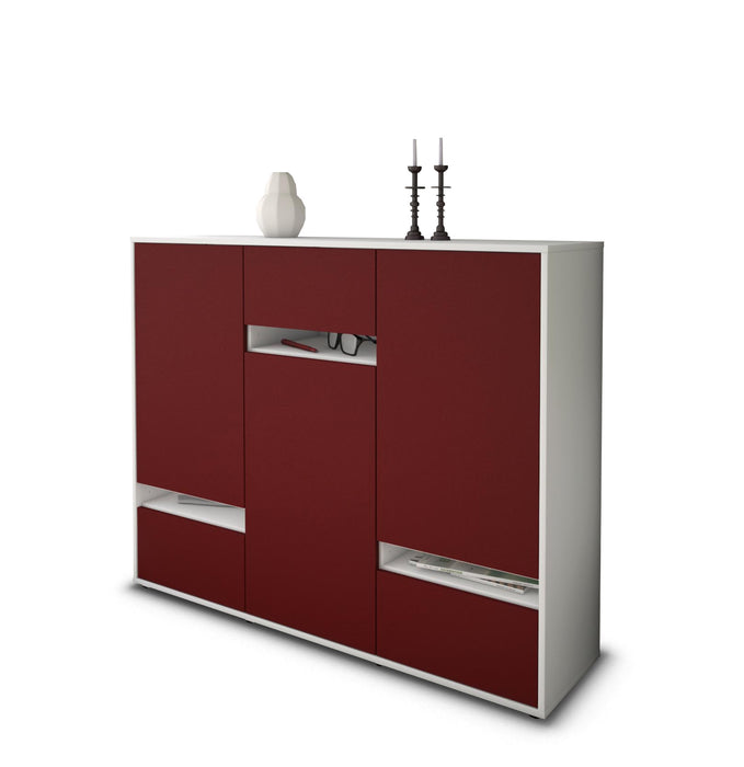 Highboard Mirella, Bordeaux Studio (136x108x35cm) - Stil.Zeit Möbel GmbH