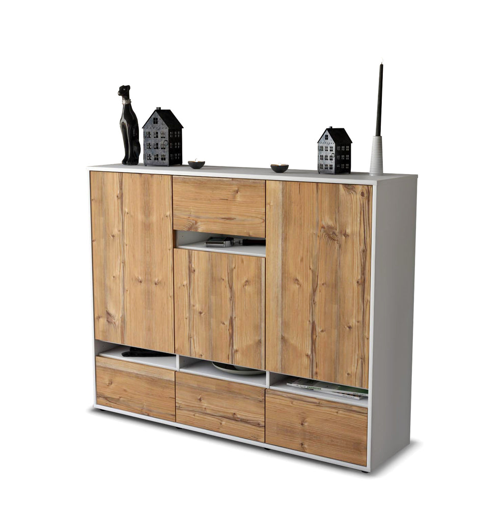 Highboard Mona, Pinie Studio (136x108x35cm) - Stil.Zeit Möbel GmbH