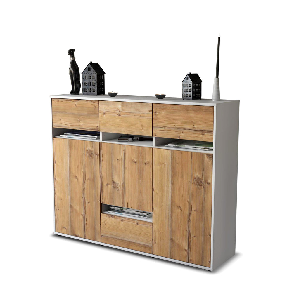 Highboard Monia, Pinie Studio (136x108x35cm) - Stil.Zeit Möbel GmbH