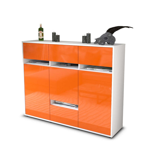 Highboard Monia, Orange Studio (136x108x35cm) - Stil.Zeit Möbel GmbH