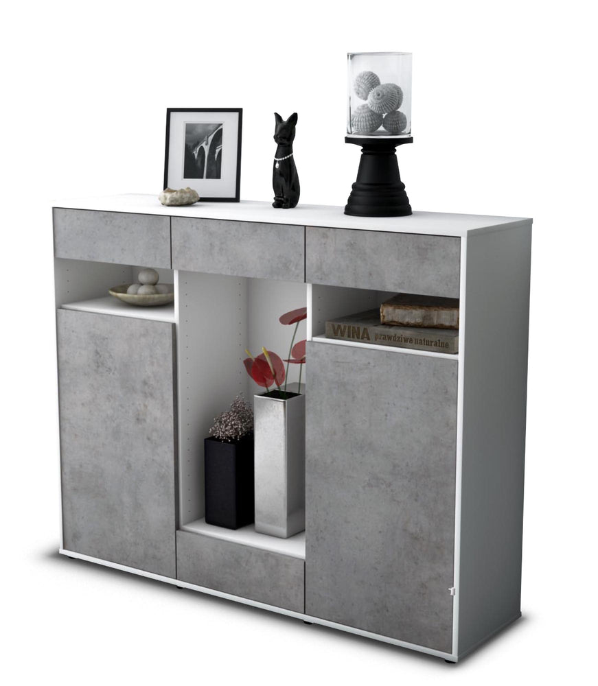 Highboard Name, Beton Studio (136x108x35cm) - Stil.Zeit Möbel GmbH