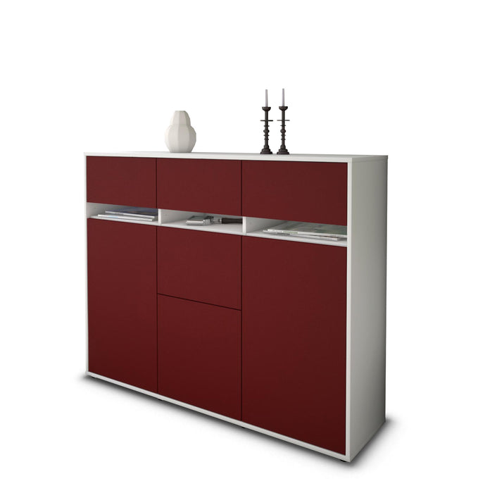 Highboard Neda, Bordeaux Studio (136x108x35cm) - Stil.Zeit Möbel GmbH