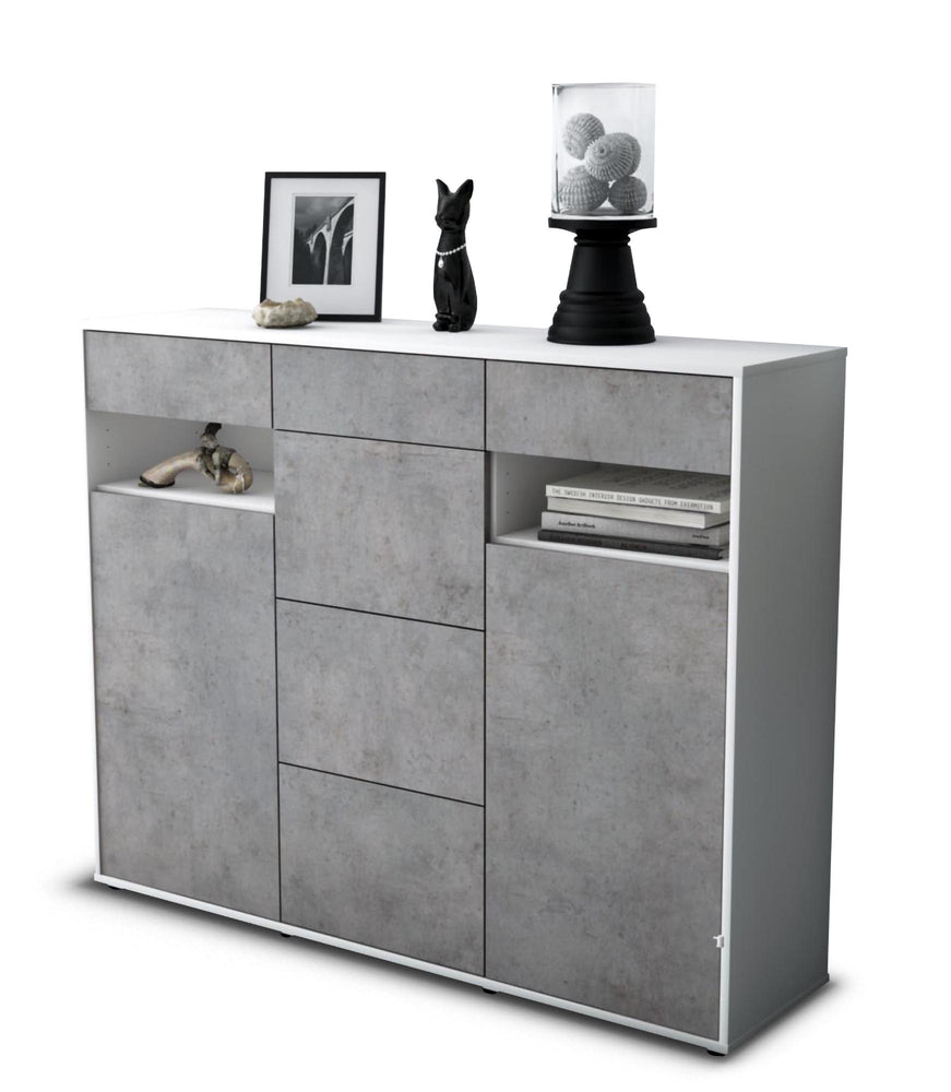 Highboard Nevia, Beton Studio (136x108x35cm) - Stil.Zeit Möbel GmbH