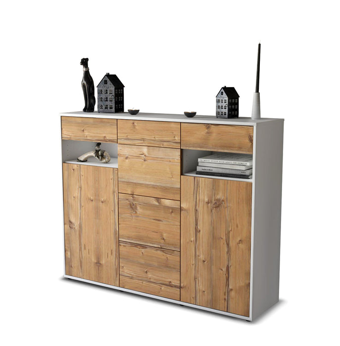 Highboard Nevia, Pinie Studio (136x108x35cm) - Stil.Zeit Möbel GmbH