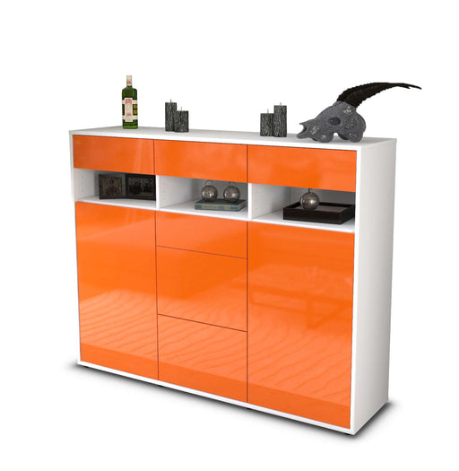 Highboard Ylenia, Orange Studio (136x108x35cm) - Stil.Zeit Möbel GmbH