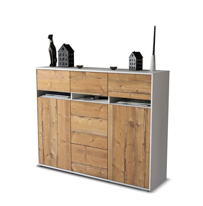 Highboard Nica, Pinie Studio (136x108x35cm) - Stil.Zeit Möbel GmbH