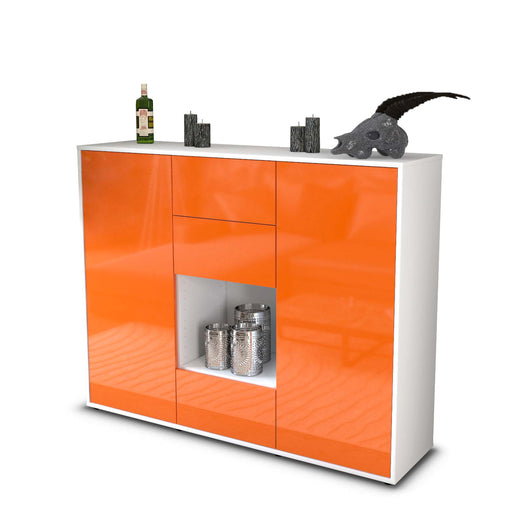 Highboard Nora, Orange Studio (136x108x35cm) - Stil.Zeit Möbel GmbH
