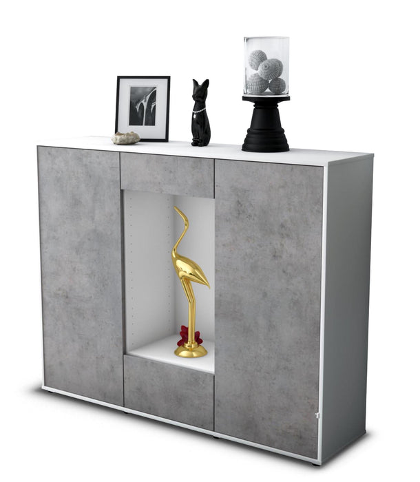 Highboard Nova, Beton Studio (136x108x35cm) - Stil.Zeit Möbel GmbH