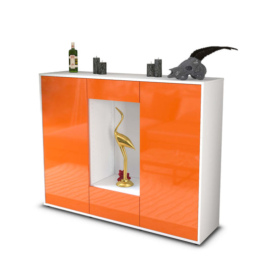 Highboard Nova, Orange Studio (136x108x35cm) - Stil.Zeit Möbel GmbH