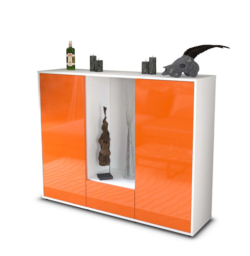 Highboard Nuccia, Orange Studio (136x108x35cm) - Stil.Zeit Möbel GmbH