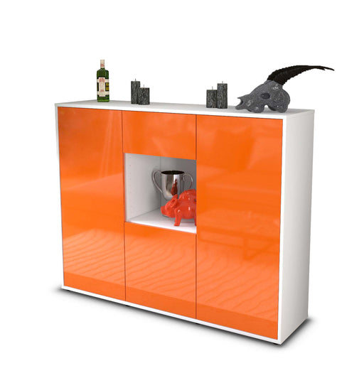 Highboard Nuria, Orange Studio (136x108x35cm) - Stil.Zeit Möbel GmbH