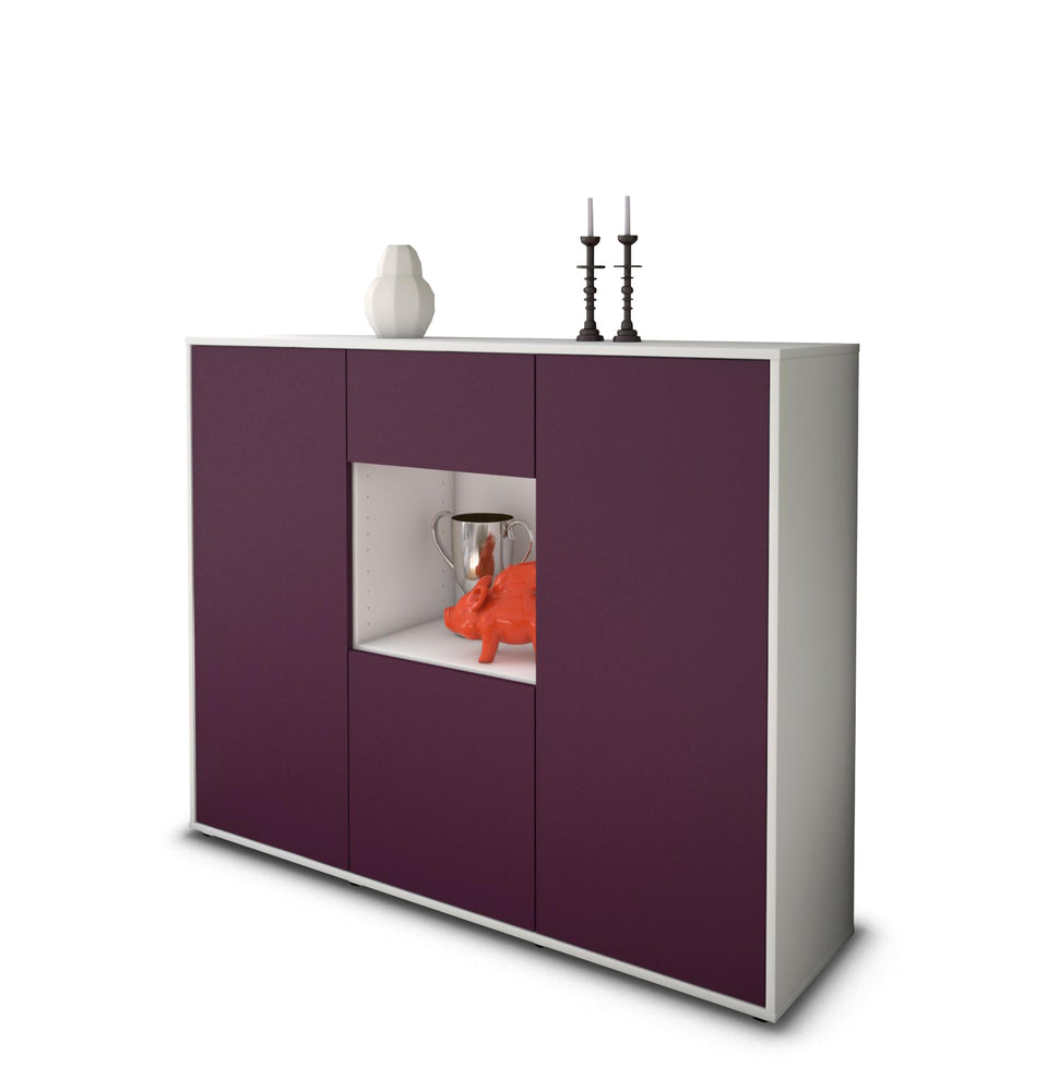 Highboard Nuria, Lila Studio (136x108x35cm) - Stil.Zeit Möbel GmbH