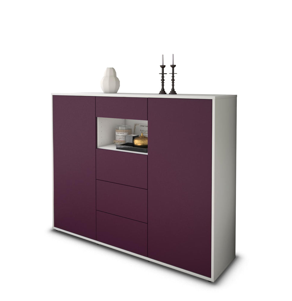 Highboard Ornella, Lila Studio (136x108x35cm) - Stil.Zeit Möbel GmbH