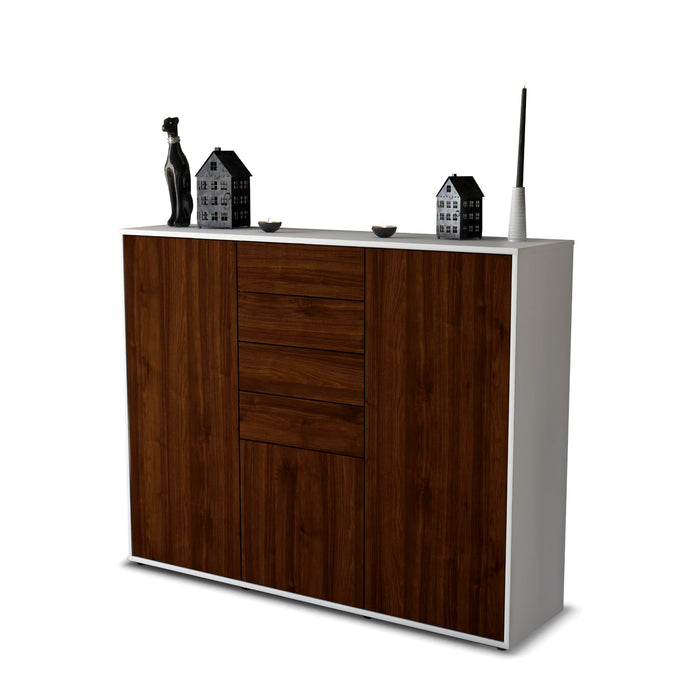 Highboard Patricia, Walnuss Studio (136x108x35cm) - Stil.Zeit Möbel GmbH