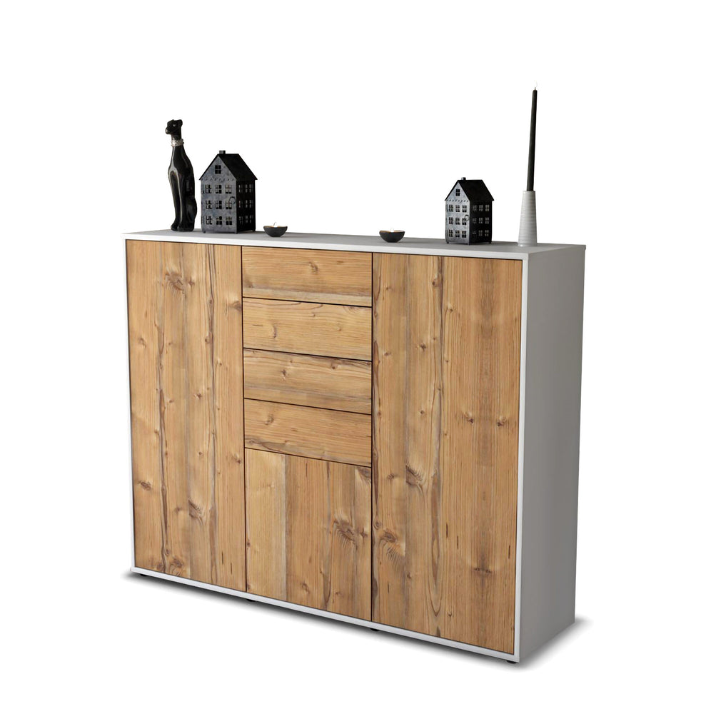 Highboard Patricia, Pinie Studio (136x108x35cm) - Stil.Zeit Möbel GmbH