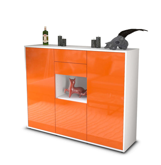 Highboard Penelope, Orange Studio (136x108x35cm) - Stil.Zeit Möbel GmbH