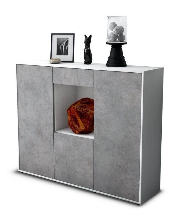 Highboard Peppina, Beton Studio (136x108x35cm) - Stil.Zeit Möbel GmbH