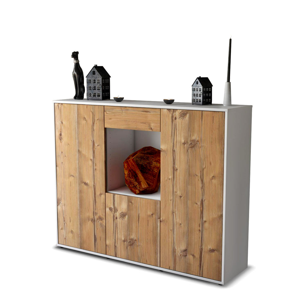 Highboard Peppina, Pinie Studio (136x108x35cm) - Stil.Zeit Möbel GmbH