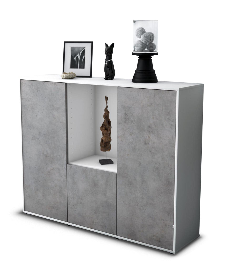 Highboard Pia, Beton Studio (136x108x35cm) - Stil.Zeit Möbel GmbH