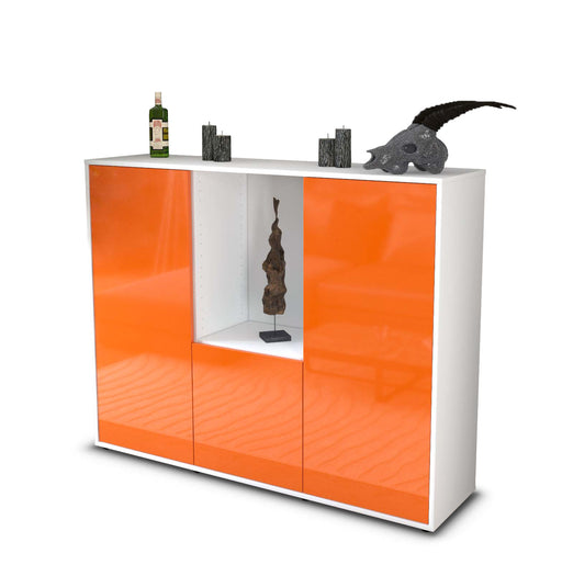 Highboard Pia, Orange Studio (136x108x35cm) - Stil.Zeit Möbel GmbH