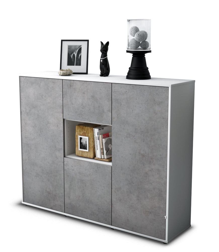 Highboard Pippa, Beton Studio (136x108x35cm) - Stil.Zeit Möbel GmbH