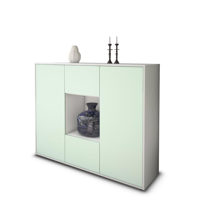 Highboard Priscilla, Mint Studio (136x108x35cm) - Stil.Zeit Möbel GmbH