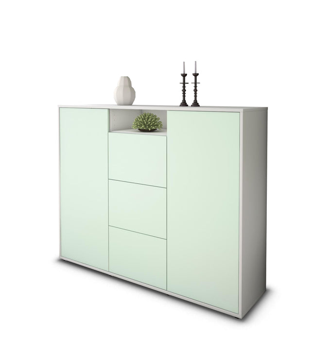 Highboard Quartilla, Mint Studio (136x108x35cm) - Stil.Zeit Möbel GmbH