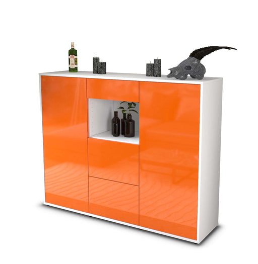Highboard Rachelle, Orange Studio (136x108x35cm) - Stil.Zeit Möbel GmbH