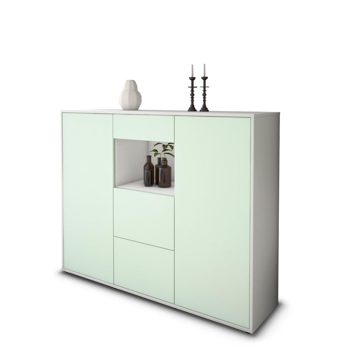 Highboard Rachelle, Mint Studio (136x108x35cm) - Stil.Zeit Möbel GmbH