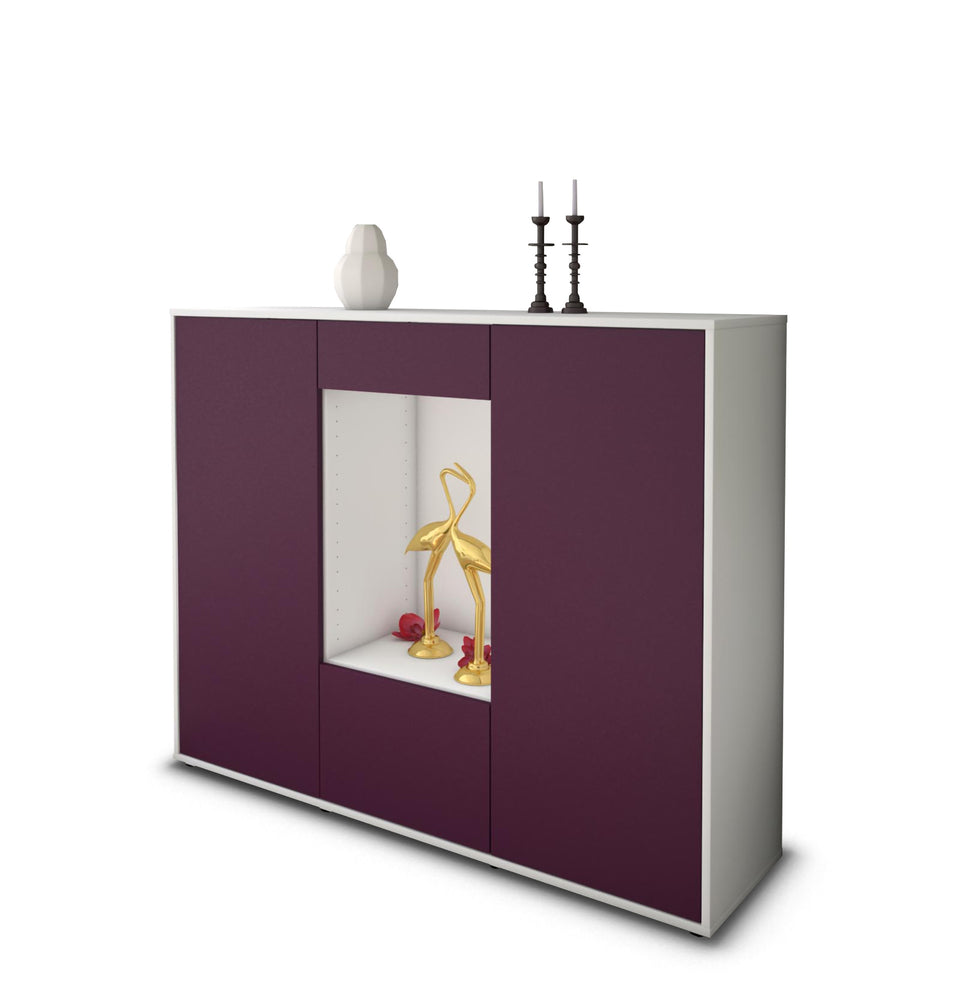 Highboard Raffaela, Lila Studio (136x108x35cm) - Stil.Zeit Möbel GmbH